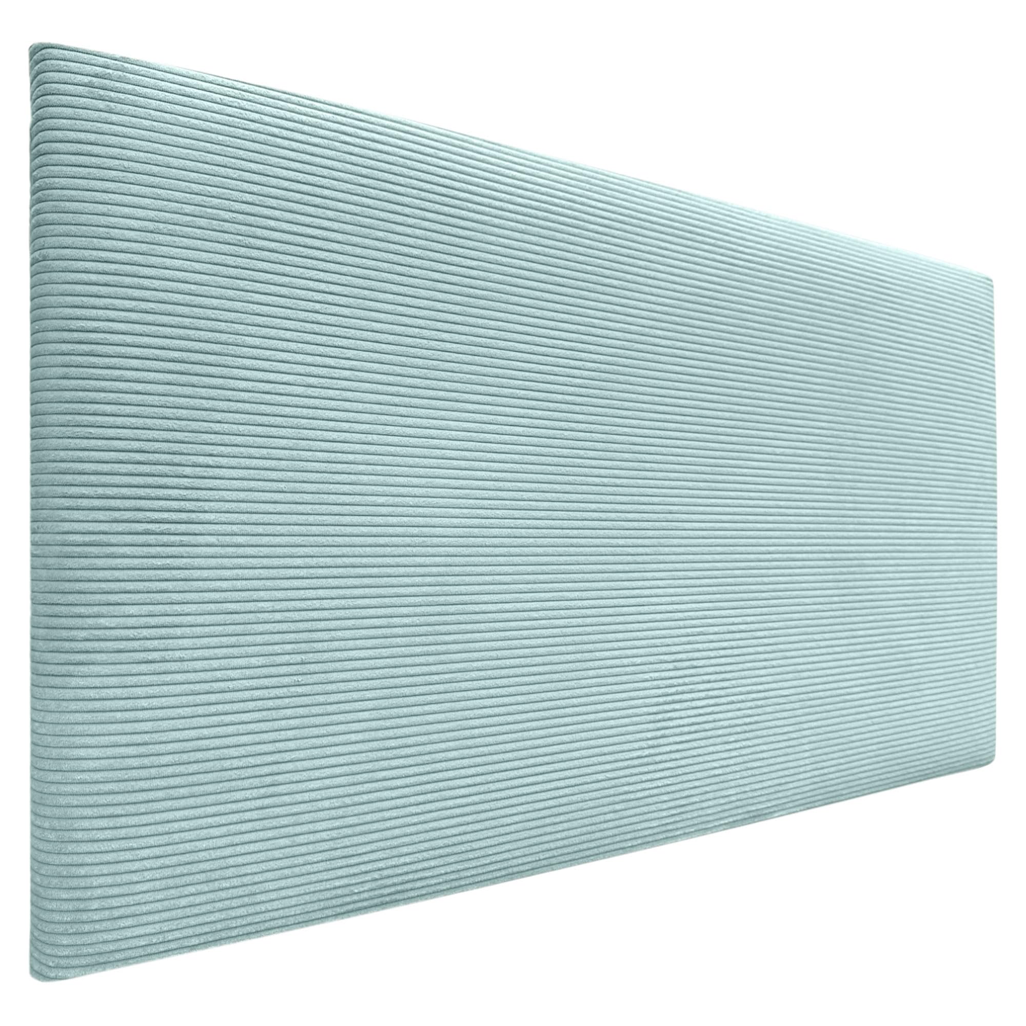 DHOME Cabecero de Pana Liso Alta Gama Moderno Cabezal Tapizado Cama Lujo Dormitorio Acolchado (Verde Agua, 90 cm)