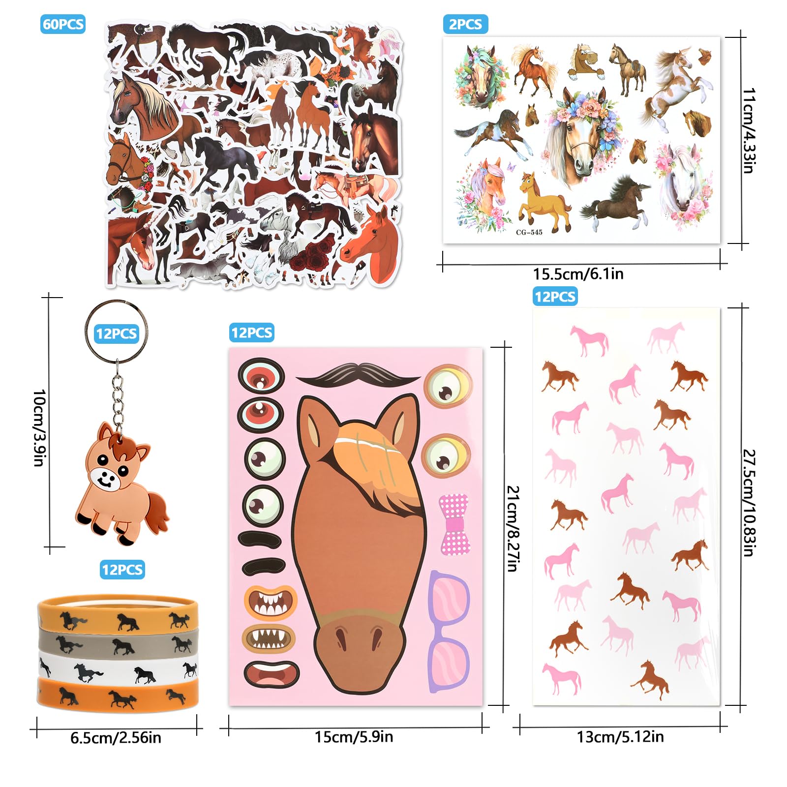 WEFINEST 110 Pcs Horse Party Bag - Image 2