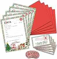 リリパット✨クリスマス✨LETTAR TO SANTA Letter to Santa from Kids - Set of 30 Papers - Wish List