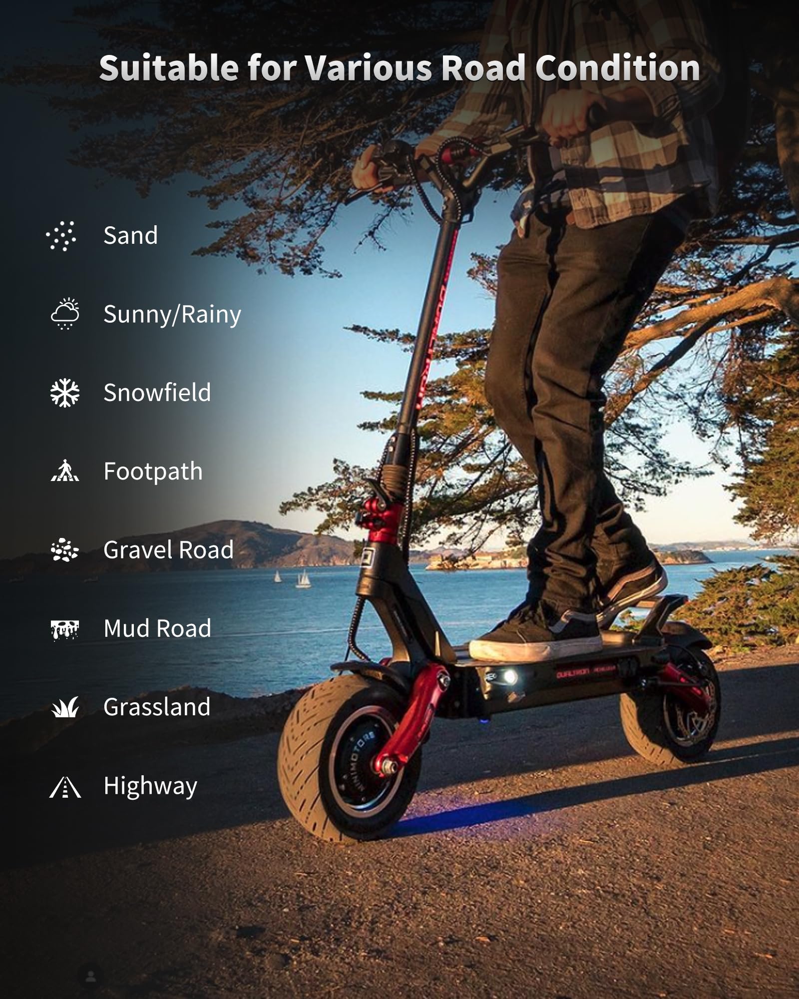 100 65-6 5 Off-Road Tubeless Tire for VSETT 11 Zero 11X Dualtron for 11 Inch Electric Scooter Accessories — view 7