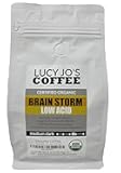 Lucy Jo's Coffee, Organic Brainstorm, Medium Dark Roast, Low Acid, Ground 11 oz