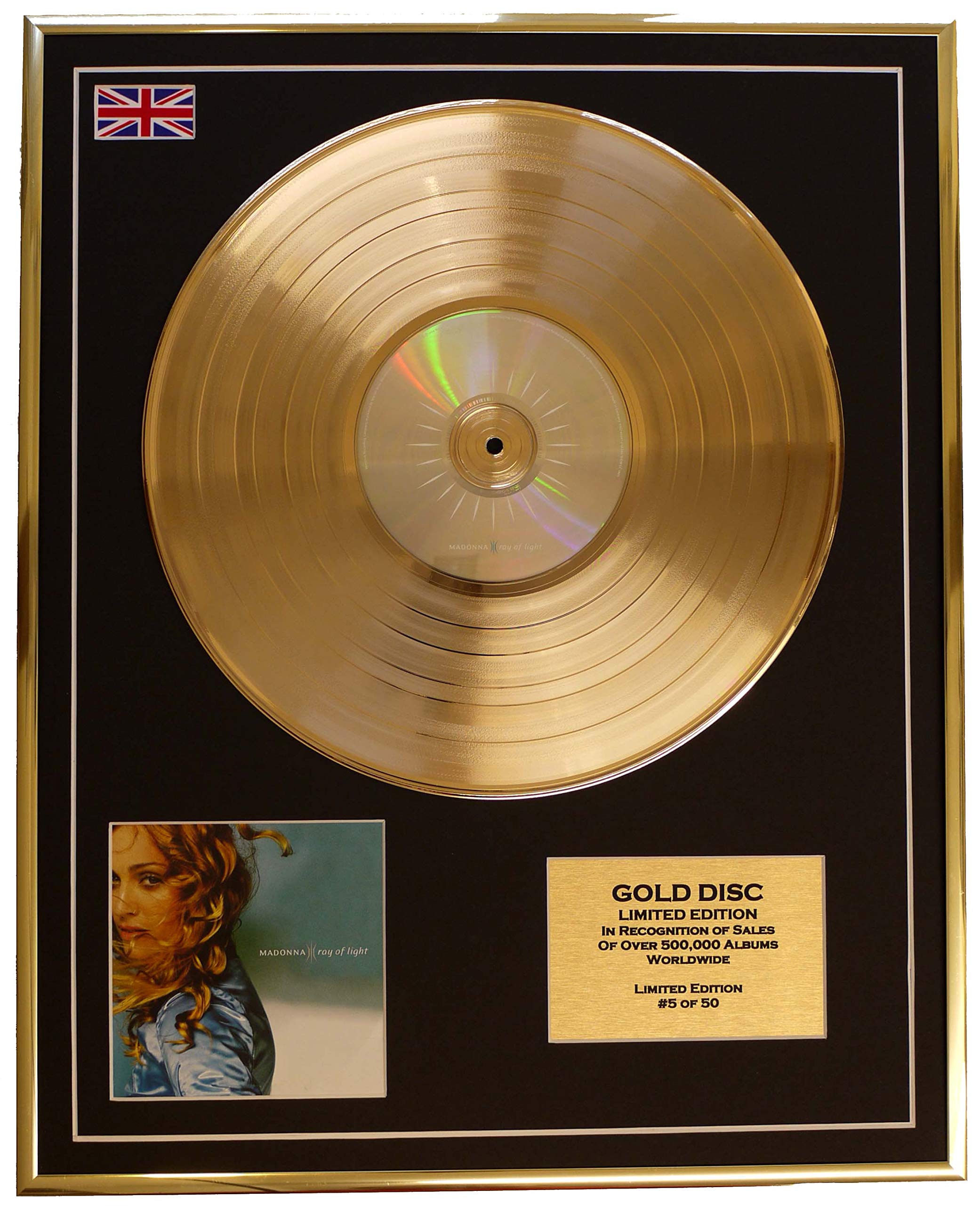 Madonna/Edition Limitee/Cadre Disque d'or CD ET Vinyle/Ray of Light