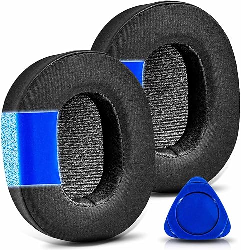 Miniatura 1 de Almohadillas WH 1000XM5 para WH-1000XM5 (WH1000XM5) de TRANSTEK, almohadillas de repuesto con espuma de aislamiento de ruido de alta densidad, tela