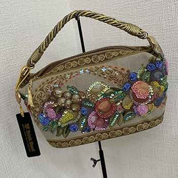 ThinkBee!シングビー　ハンドバッグ　ビーズ　スパンコール Amazon.co.jp: タグ付き Think Bee シンクビー ハンドバッグ