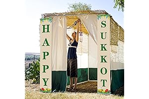 Happy Sukkot Banner for Porch or Sukkah