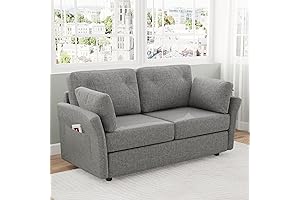 Novilla 57 inches Sofa Couch with Removable Back for Apartments