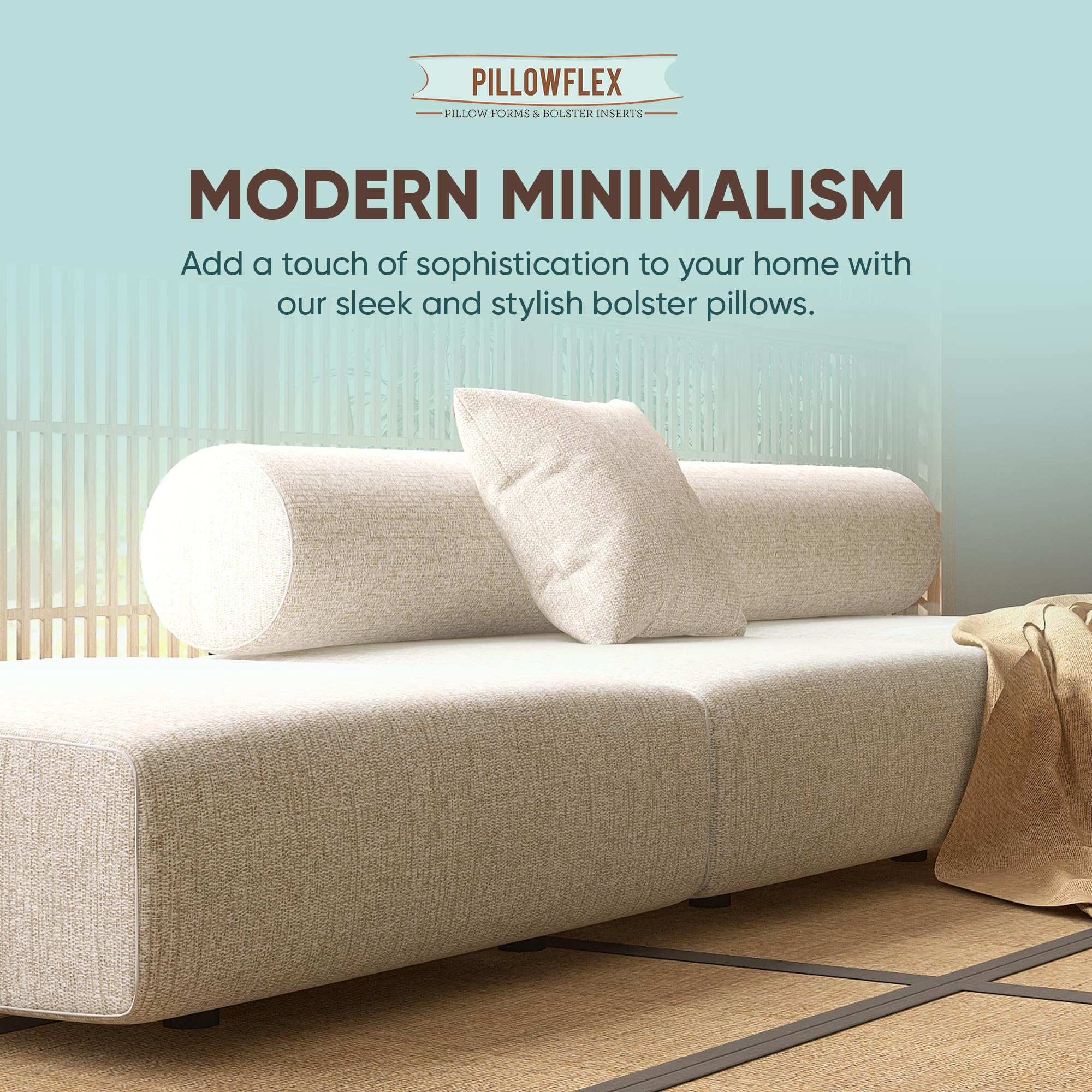 Amazon｜Pillowflex (ピローフレックス) ボルスターピロー (8インチ x