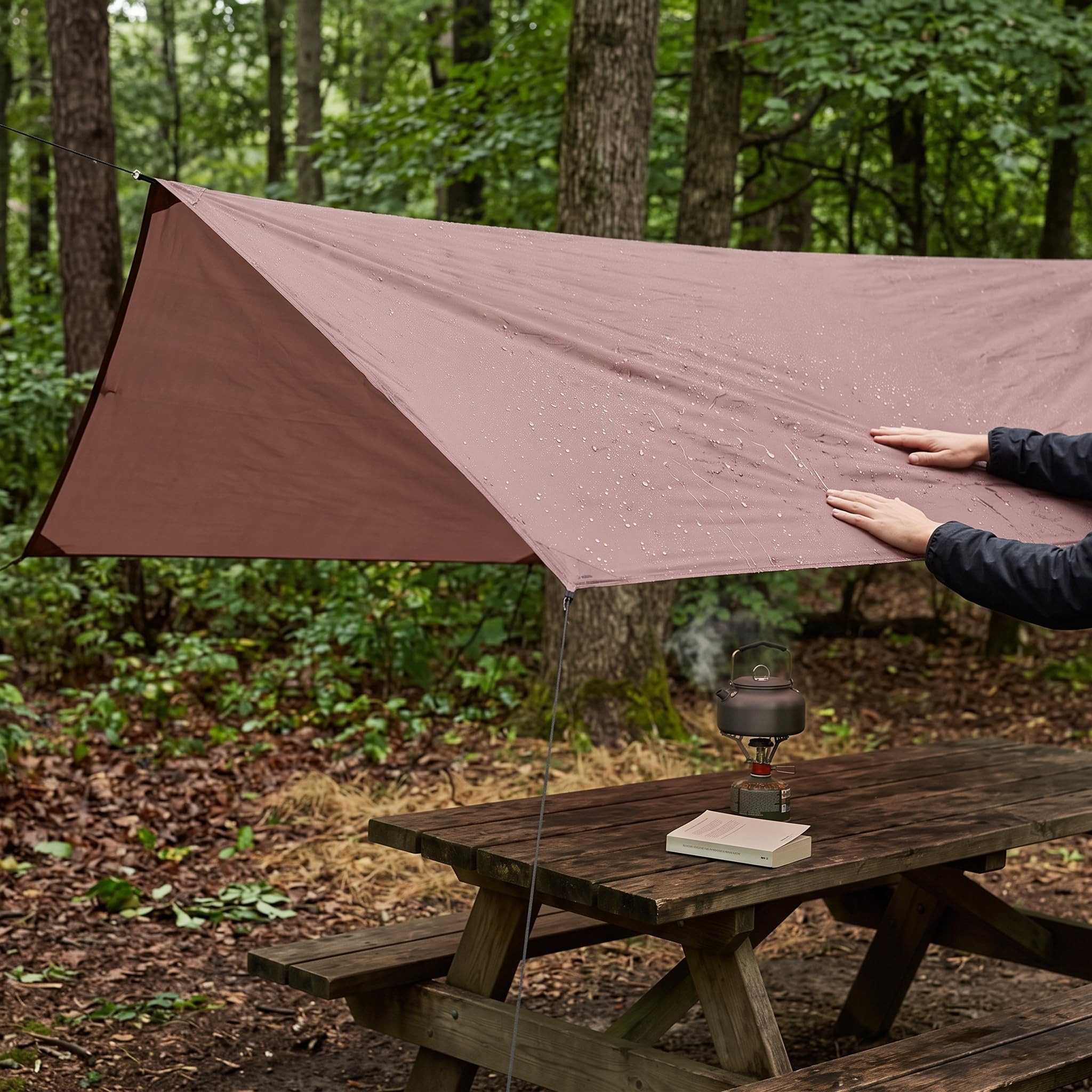 da Campeggio Impermeabile Tarp, color to 1 | in Ferro Rinforzato, Tarp Multi Funzione, Ombreggiate, Per Famiglie Viaggiatrici