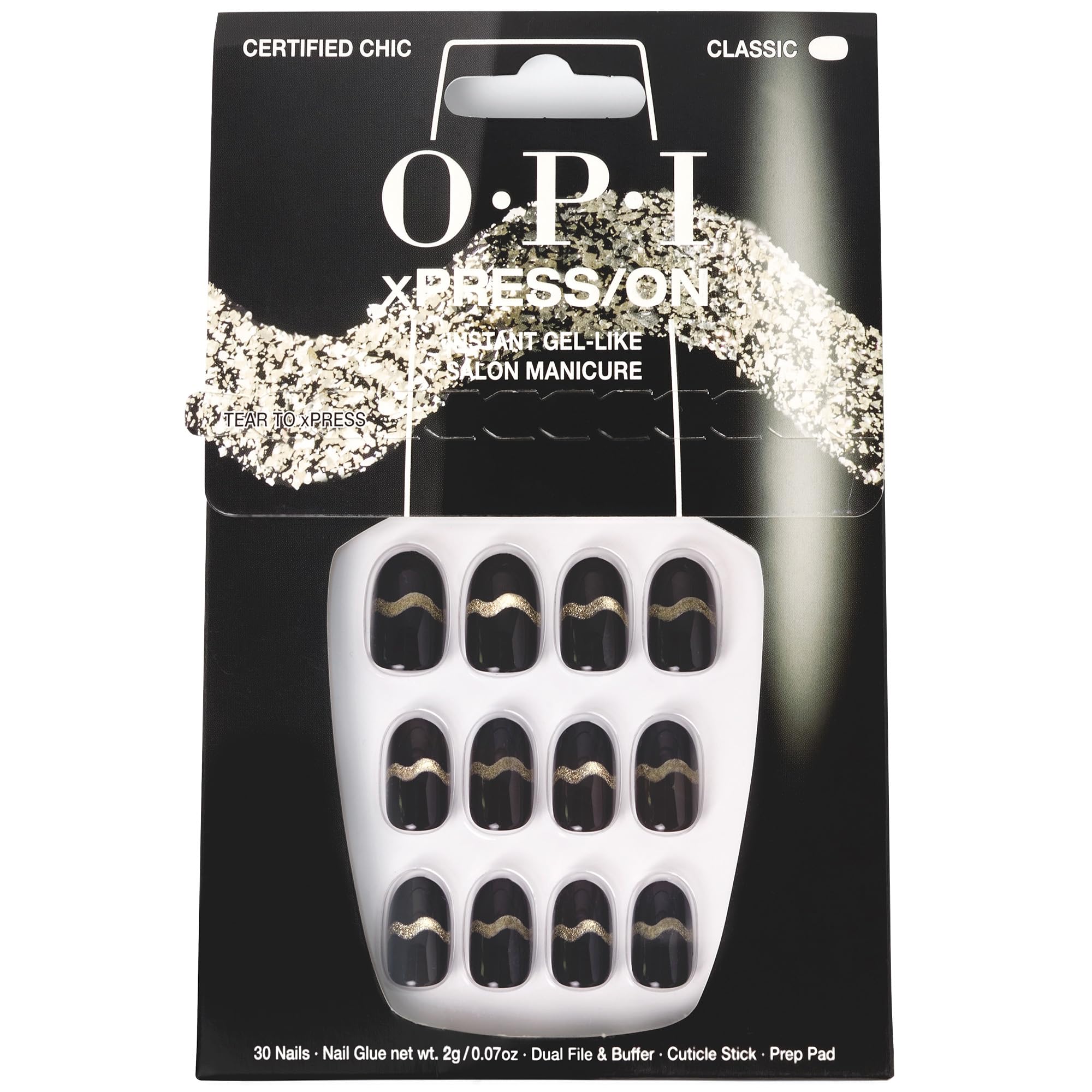 NOVA ENGEL Opi Xpress-On U As Artificiales Nail Art Certified Chic 30 U