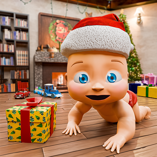 Wo ist der kleine Weihnachtsmann? Winterferien, Baby & Papa Streichsuche, Geschenke finden