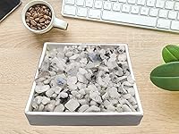 Vista 4 de Amazing Gemstone Chips de cristal de piedra lunar arcoíris para acuario, grava para pecera, pequeñas virutas de piedra rodada y pequeños cristales