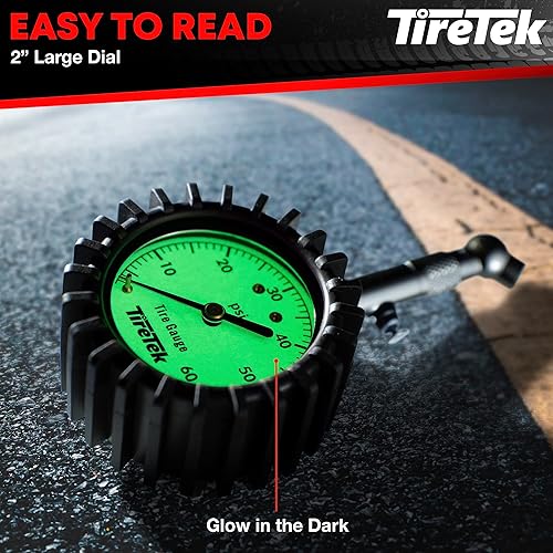 Miniatura 4 de Medidor de presión de neumáticos de 0 a 60 PSI  Calibre de neumáticos para automóvil SUV camión y motocicleta  Calibre de presión de aire resistente