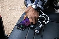 Vista 3 de HYBRIDLIGHT Journey 300 - Linterna solar LED impermeable con cargador de teléfono USB, color negro