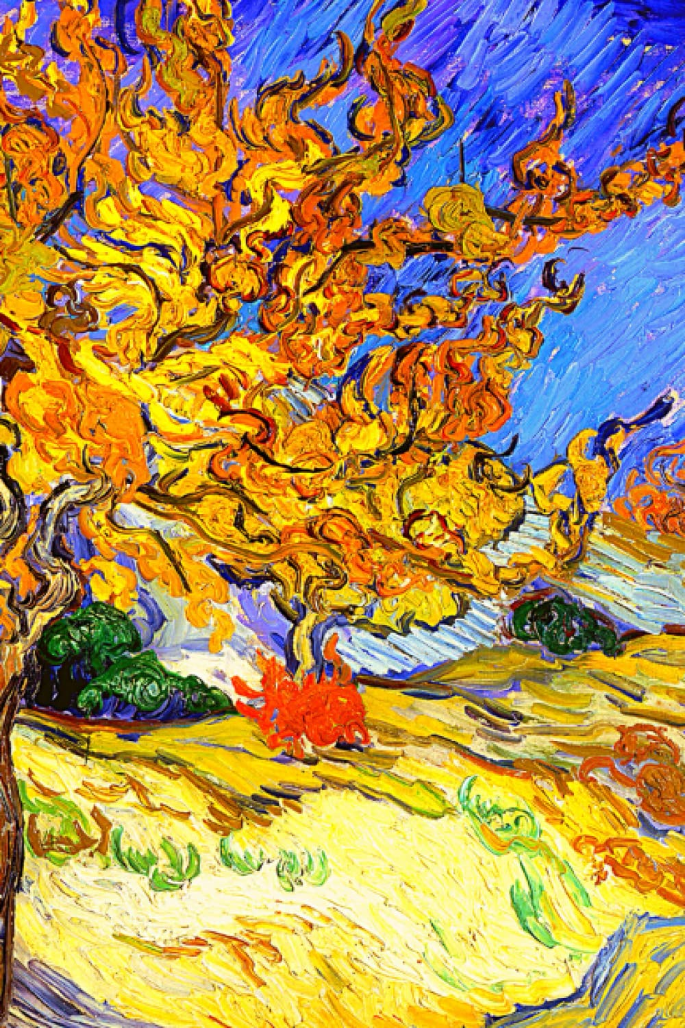 Vincent Van Gogh Mulberry Tree Notebook: Van Gogh Blank Lined Journal