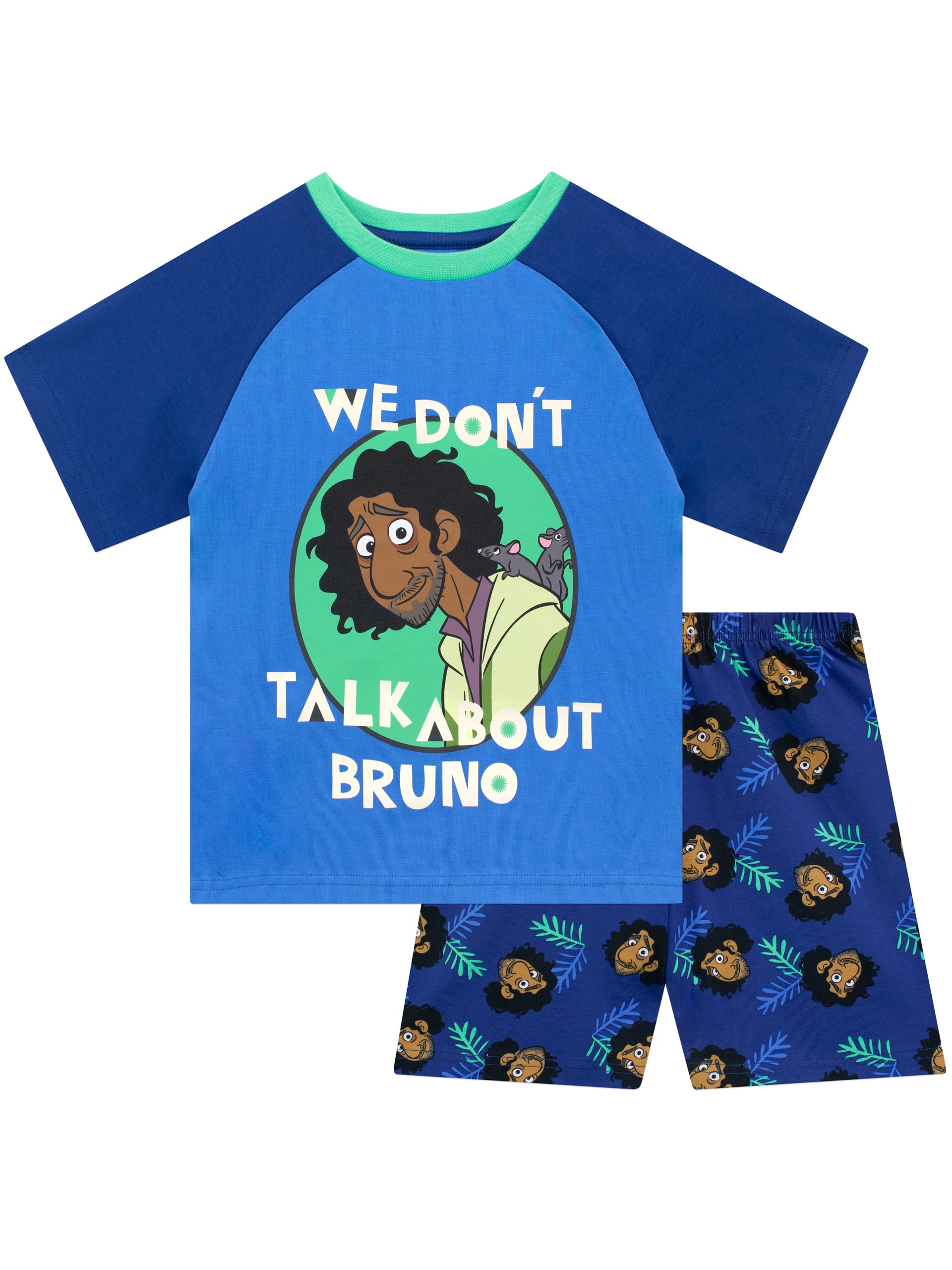 Disney Encanto Short Pyjamas - Boys Bruno Madrigal Blue - 9-10 Years