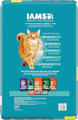 Vista 34 de Iams Proactive Health Adult Indoor Weight & Hairball Control Comida seca para gatos