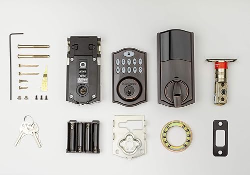 Miniatura 6 de Kwikset 914 Teclado tradicional SmartCode Cerradura electrónica inteligente con seguridad SmartKey y tecnología ZigBee 3.0 en bronce veneciano