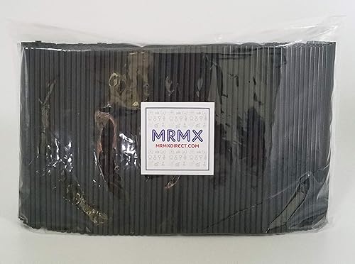 Miniatura 2 de MRMX Pajitas de plástico negro de 1000 quilates para café, bebidas de cóctel de 5.25 pulgadas de largo vienen en una bolsa de polietileno con cierre
