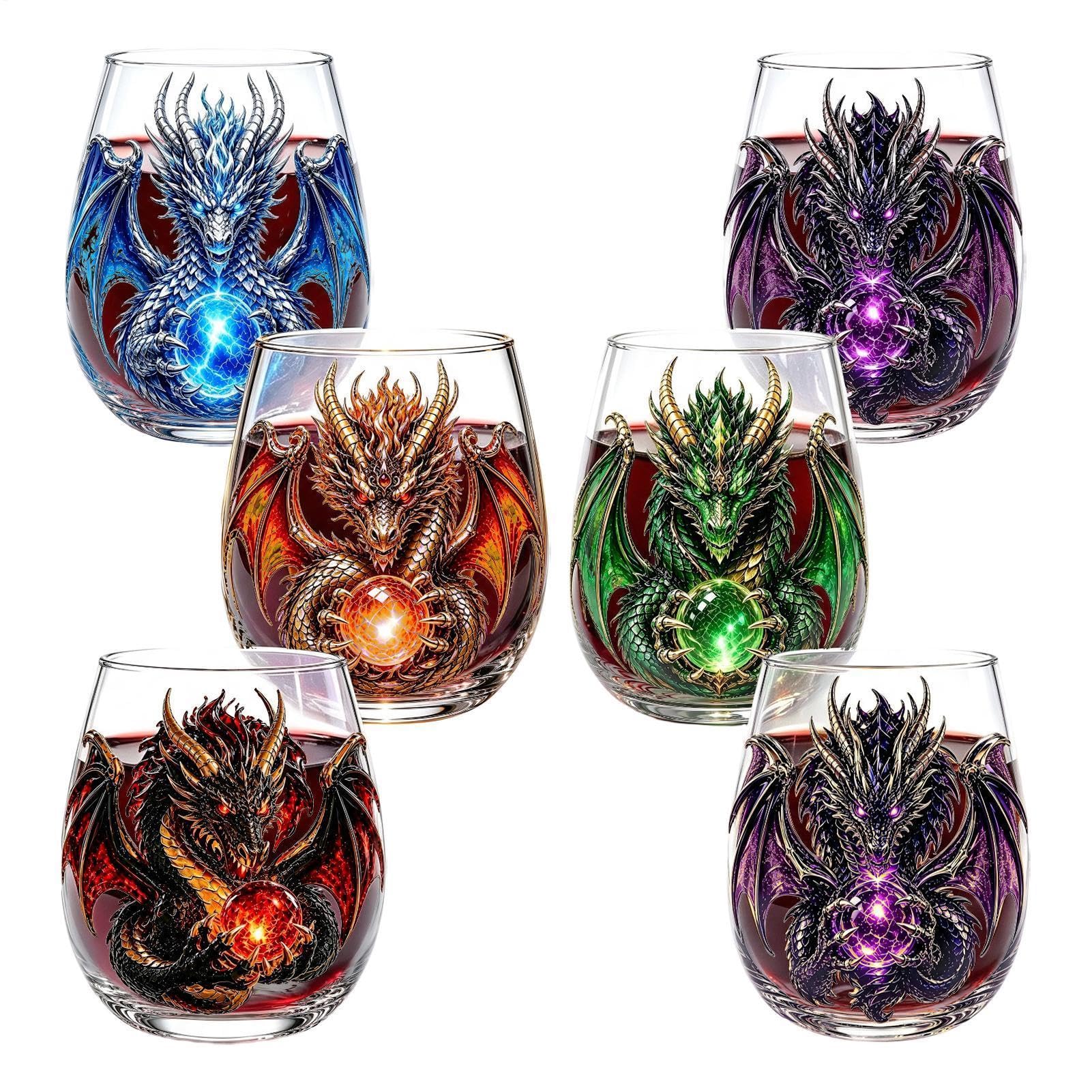 Verre à whisky Dragon - Design mythique 3D | Gobelet sans pied