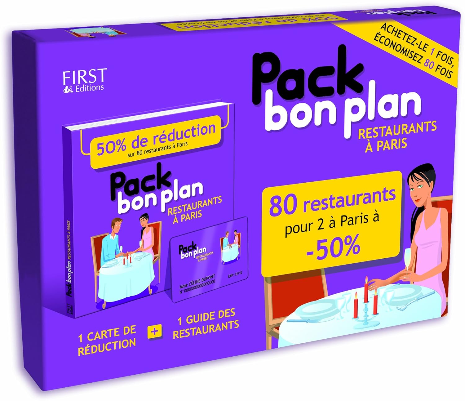 PACK BON PLAN RESTAURANT PARIS 9782754018982 SMART AND CO Books