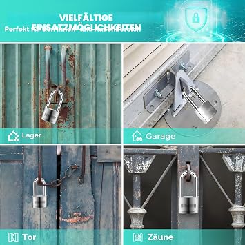 41/50LKD-3SK Stainless Steel High Security Lock with Key for Indoor/Outdoor Use (Durable Corrosion Resistant) (50 mm L - 3 Stainless Steel Keys)