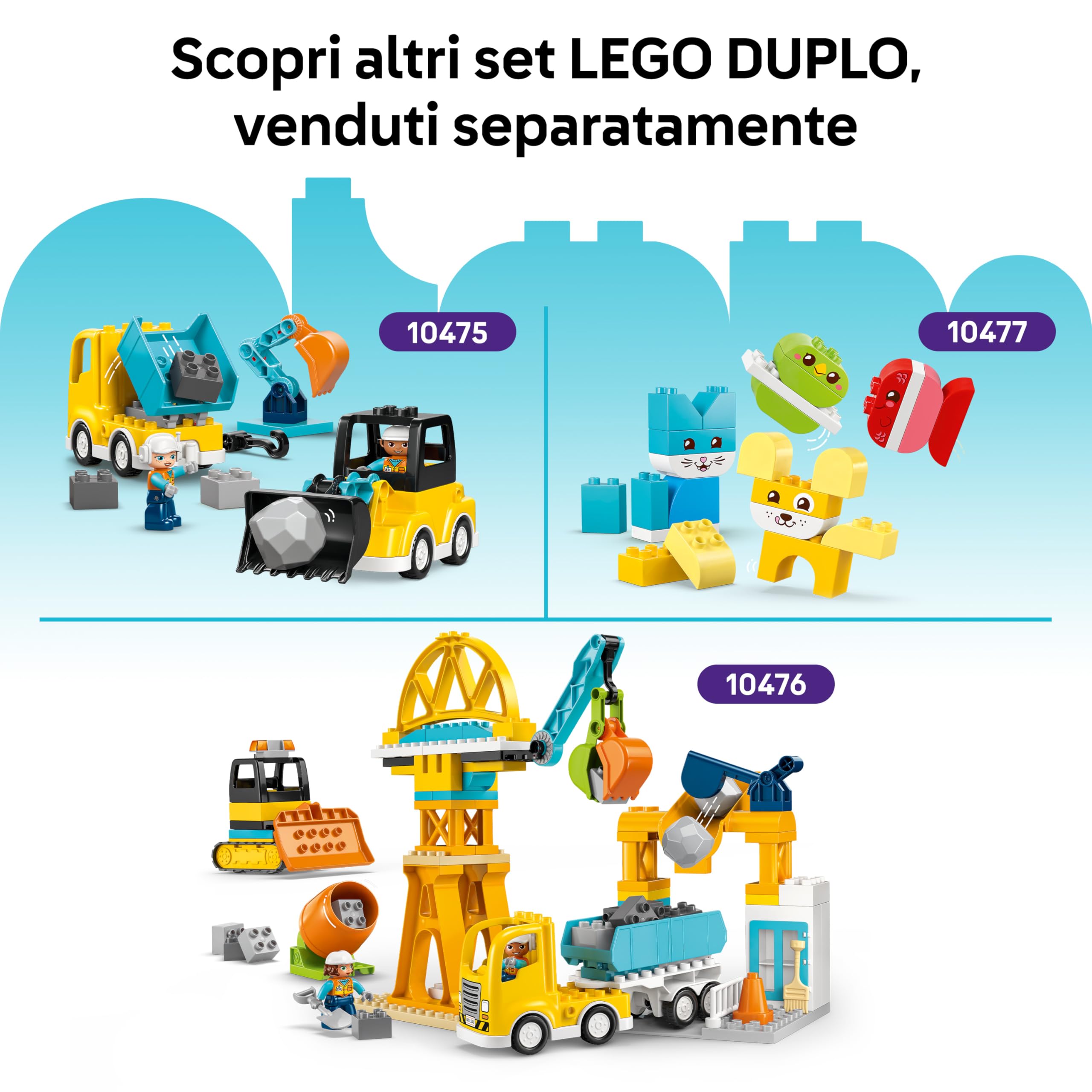 LEGO DUPLO Casa Familiare Moderna 3 in 1 con Personaggi - Giocattolo Didattico per la Motricità Fine - Giochi Montessori con Casa delle Bambole - Regalo per Bambine e Bambini da 2 Anni in su - 10470