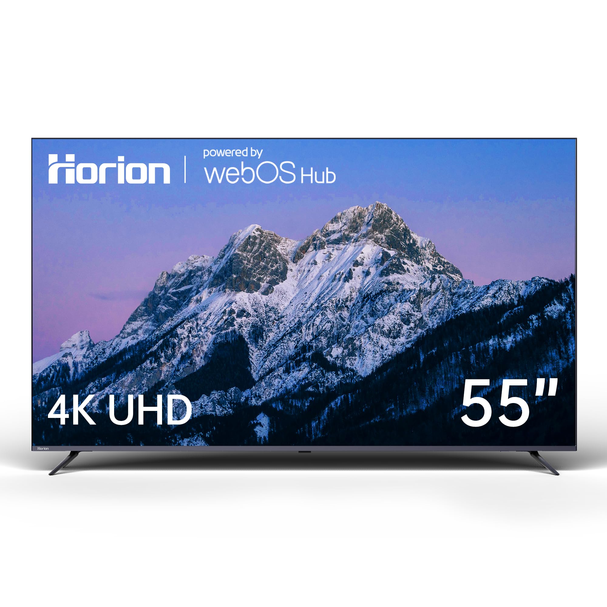 HORION 55 inch Smart TV, 4K UHD LED TV with WebOS 22, Ultra Slim Television with Mega Contrast, HDR10, Dolby Audio - Streaming Live, Bluetooth, Hdmi, WiFi ((P6D Series, 2025)