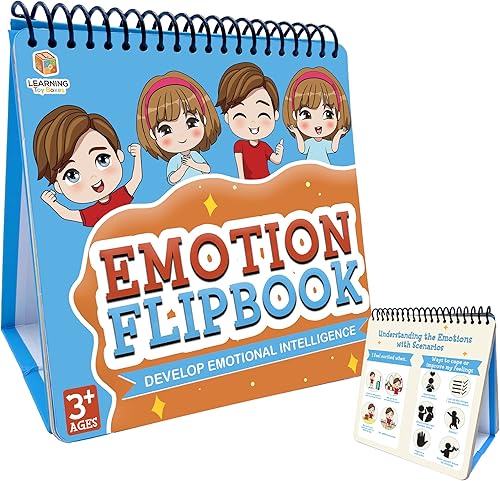32 diferentes emociones/sentimientos Flip Book Enseñar a los niños Emociones Sentimientos Tabla para niños Recursos de profesores Estado de ánimo