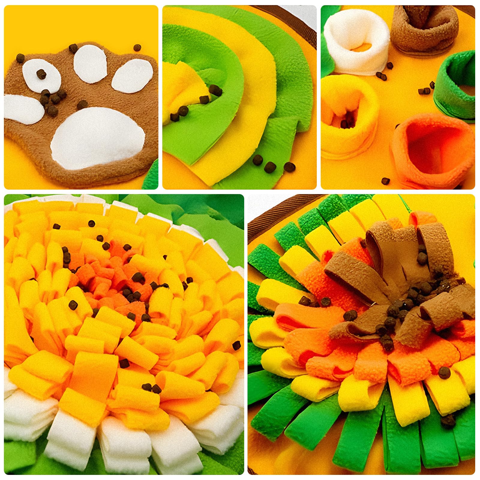 SupRovare Snuffle Mat for Dogs, Interactive Washable Slow Feeder Mat, Durable Pet Enrichment Toy for Puppies & Cats - Image 3