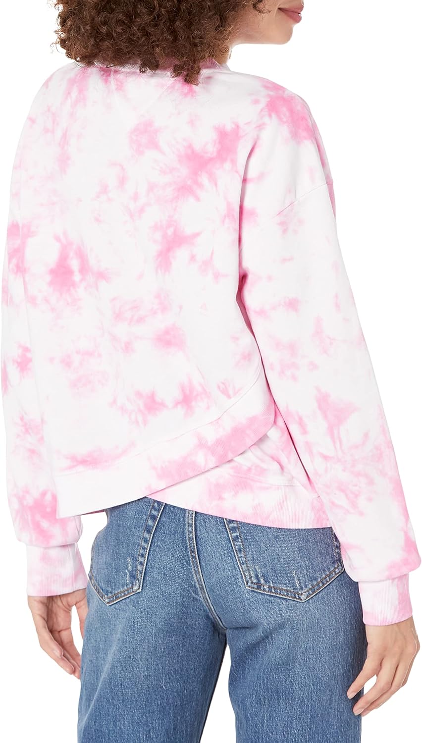 Tommy Hilfiger womens Logo Flag Crew Neck Fleece Sweatshirt - Image 2