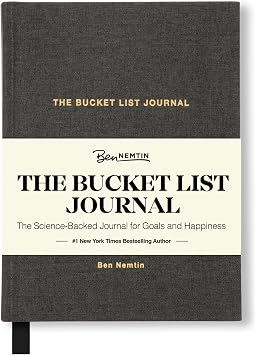 The Bucket List Journal Ben Nemtin Science-Backed Guided Journal for Goals & Happiness, 1 Pack