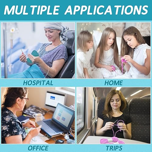 Miniatura 6 de Maziky Kit de ganchillo para principiantes de 2 piezas para adultos, kit de inicio de ganchillo de dinosaurio lindo con tutoriales en video paso a