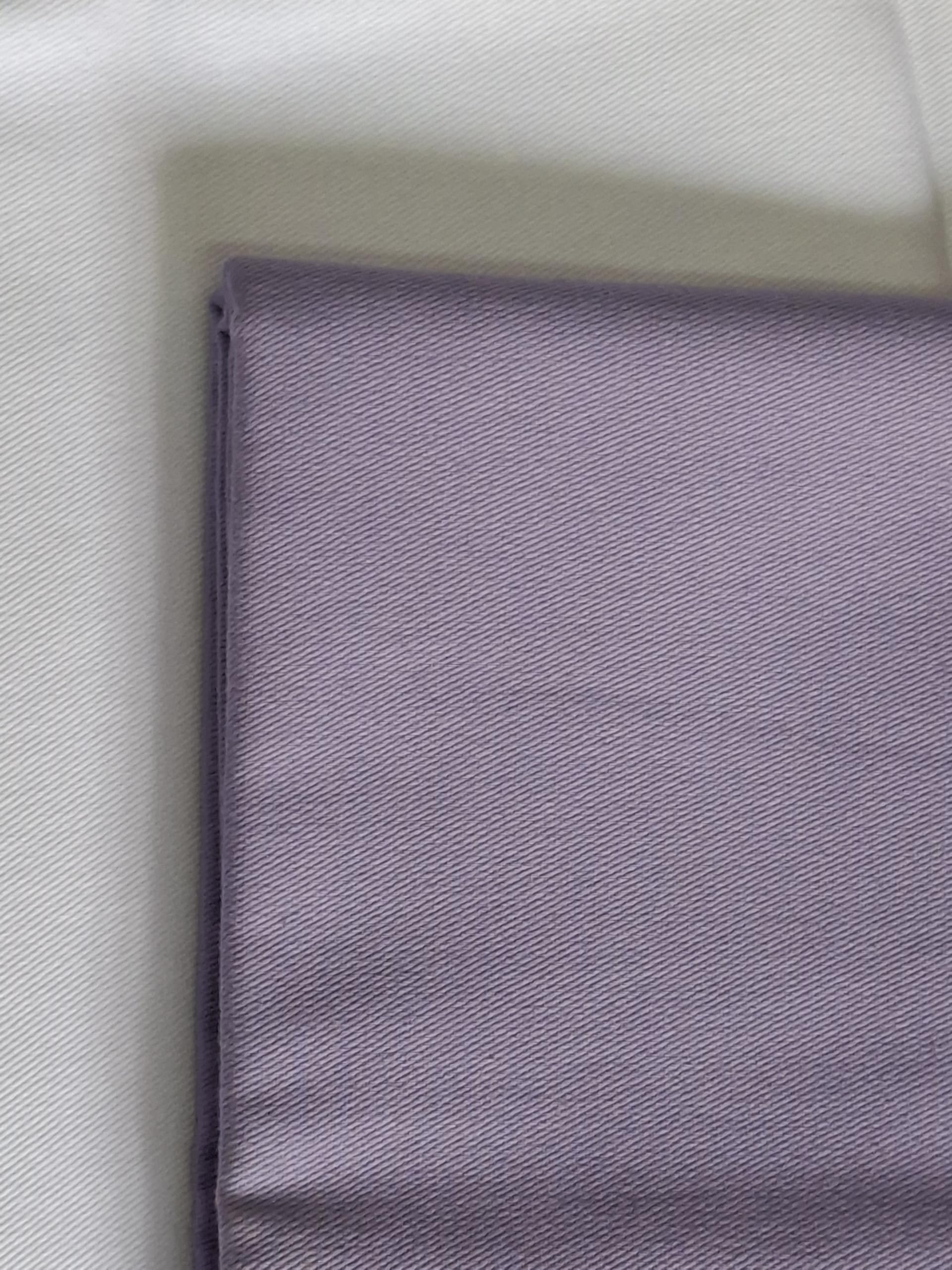 Dyed Cotton Twill Fabric 16 * 12 (2 Meter) (Light Purple)-image-47