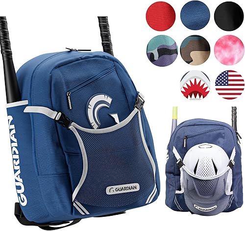 Guardian Rookie - Bolsas de béisbol para jóvenes  Bolsa de béisbol para niños  Bolsas duraderas de béisbol para niños y niñas  Capacidad para dos