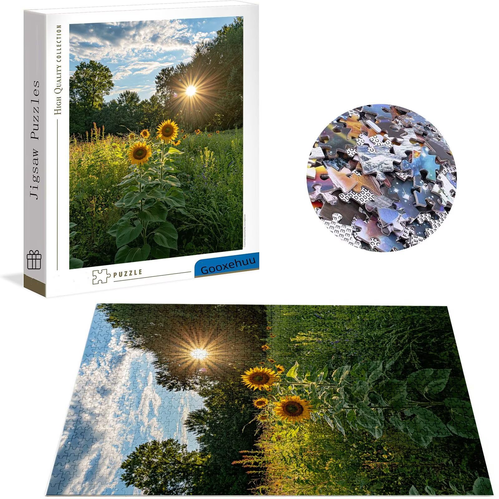 Puzzle 5000 elementów dla dorosłych puzzle dla dorosłych 5000 sztuk, kwiatowe puzzle, gry edukacyjne, drewniane puzzle, słonecznik, prezenty dla nastoletnich chłopców w wieku 14-16 lat, 156 x 105 cm g
