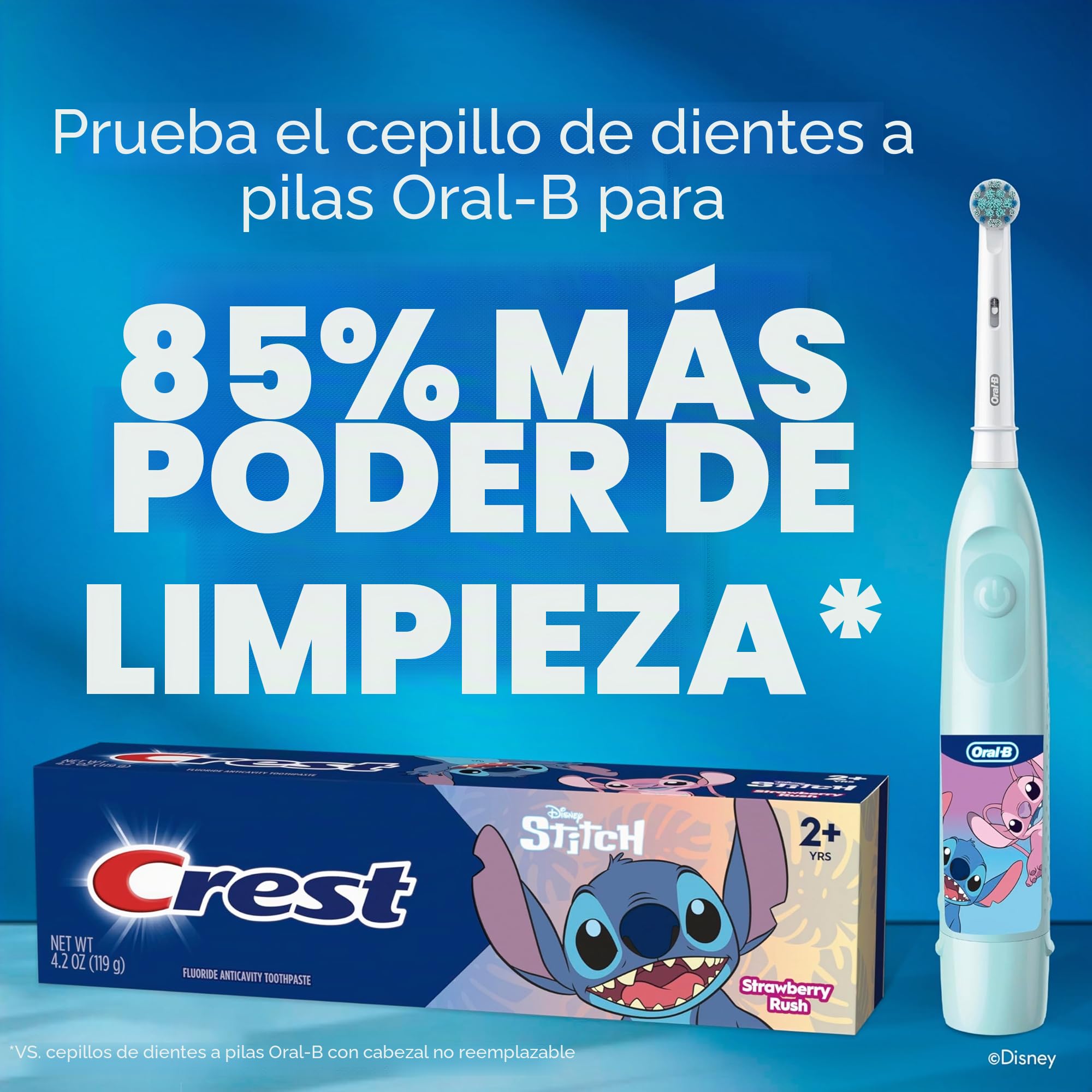 Cepillo de dientes eléctrico para niños Oral-B con batería, con cerdas extra suaves que cambian de color, para niños a partir de 3 años