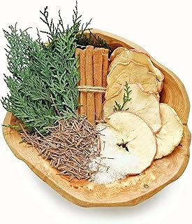 Farmhouse Potpourri Simmering, Apple Cinnamon Stovetop Potpourri with Cedar Stems, Pine Needles, Salt, Christmas Simmer Pot Ingredients for Housewarming, Host/Hostess, Country Lovers