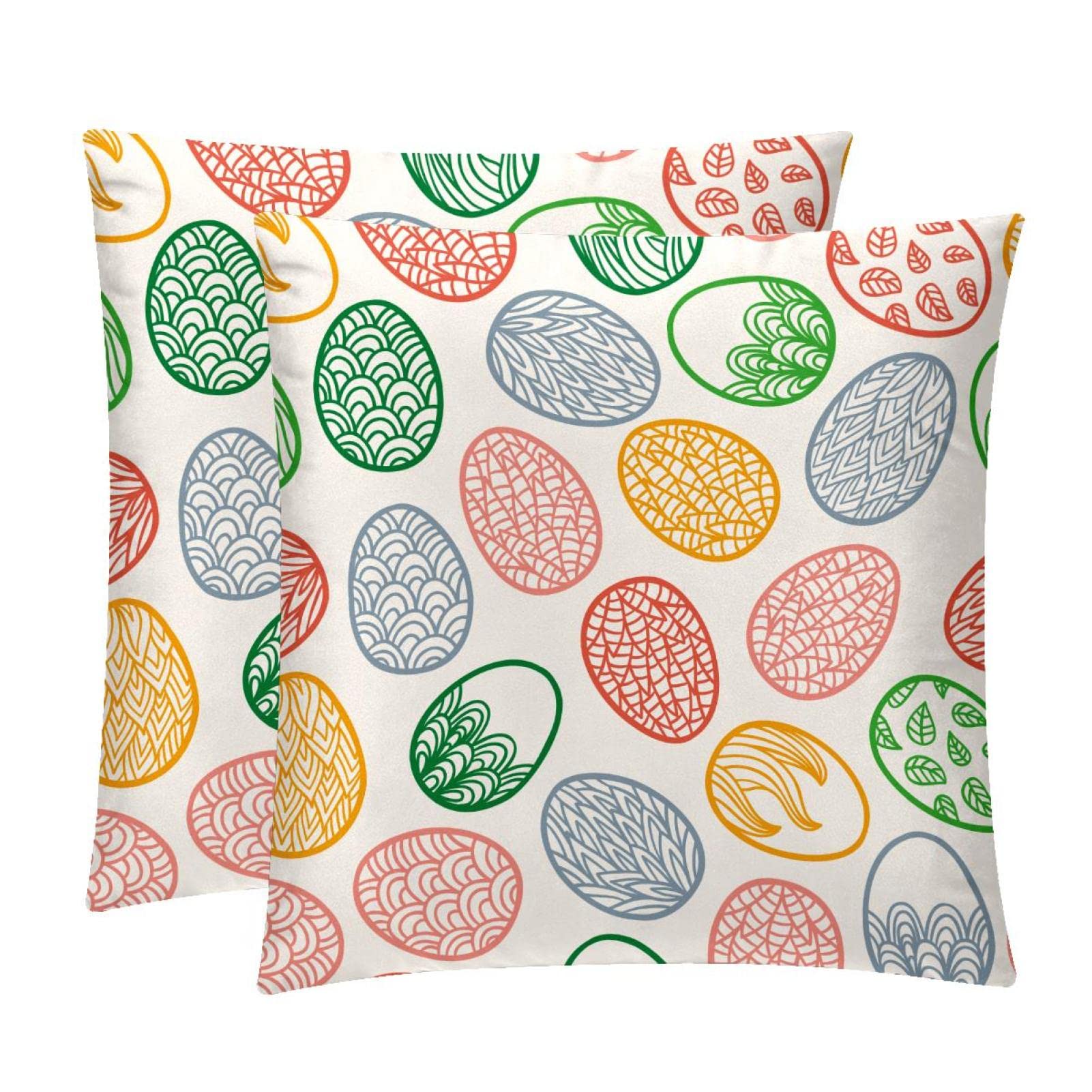 Housses de coussin lombaire de Pâques TBOUOBT (lot de 2) pour décoration douce de ferme