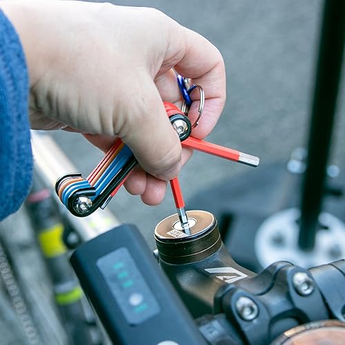 Miniatura 5 de Kit multiherramienta de reparación de bicicletas, multiherramienta 9 en 1, kit de herramientas de reparación multiusos