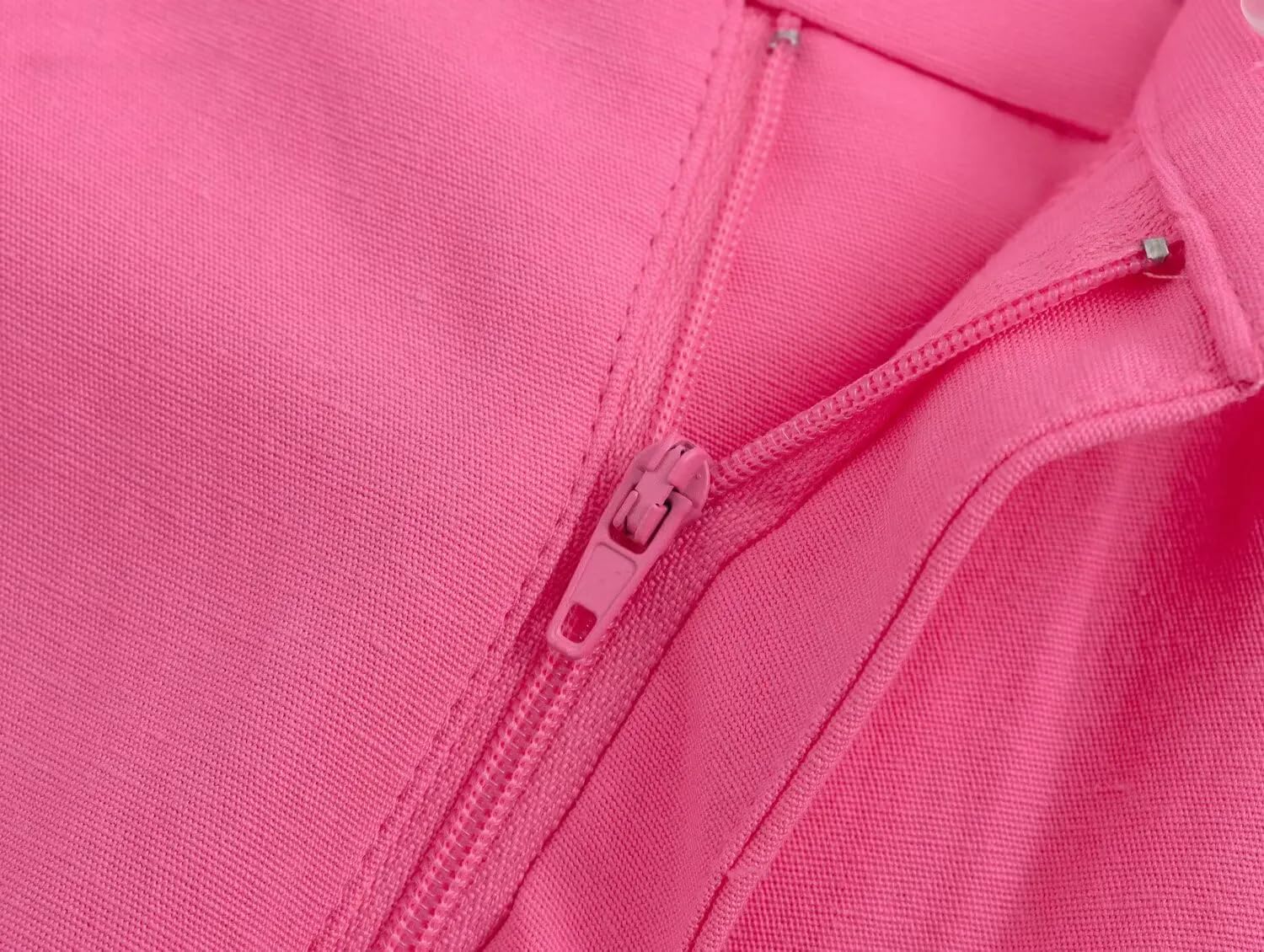 Pantalones cortos de cintura alta para mujer, color rosa, caqui, S