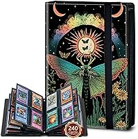 Vista 38 de Rossy Carpeta para tarjetas coleccionables, 9 bolsillos, impermeable, con 360 bolsillos laterales de carga para tarjetas deportivas y de fútbol