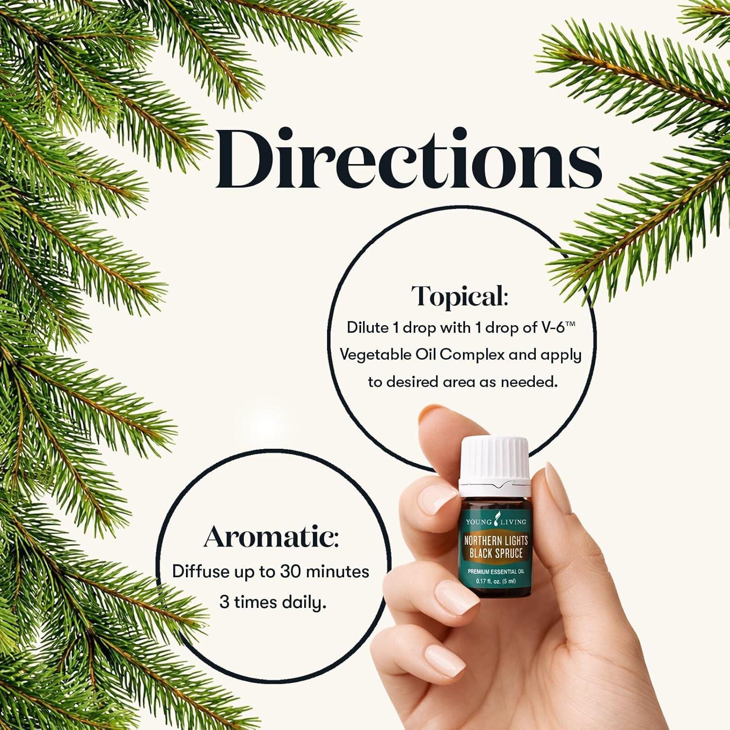 Young Living Northern Black Spruce Essential Oil 5ml - Fresh and Invigorating Aroma - Uplifting and Refreshing - Pure and Revitalizing - Ideal for Moisturizer