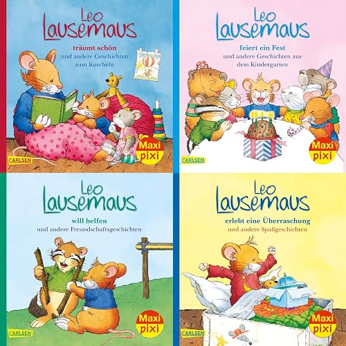 Maxi-Pixi-4er-Set 80: Meine liebsten Geschichten von Leo Lausemaus (4x1 Exemplar) (80)