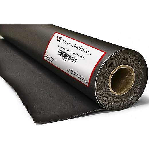 Soundsulate™ 1 lb Mass Loaded Vinyl MLV, Soundproofing Barrier 4' x 25' (100 sf) click for ADDITIONAL OPTIONS