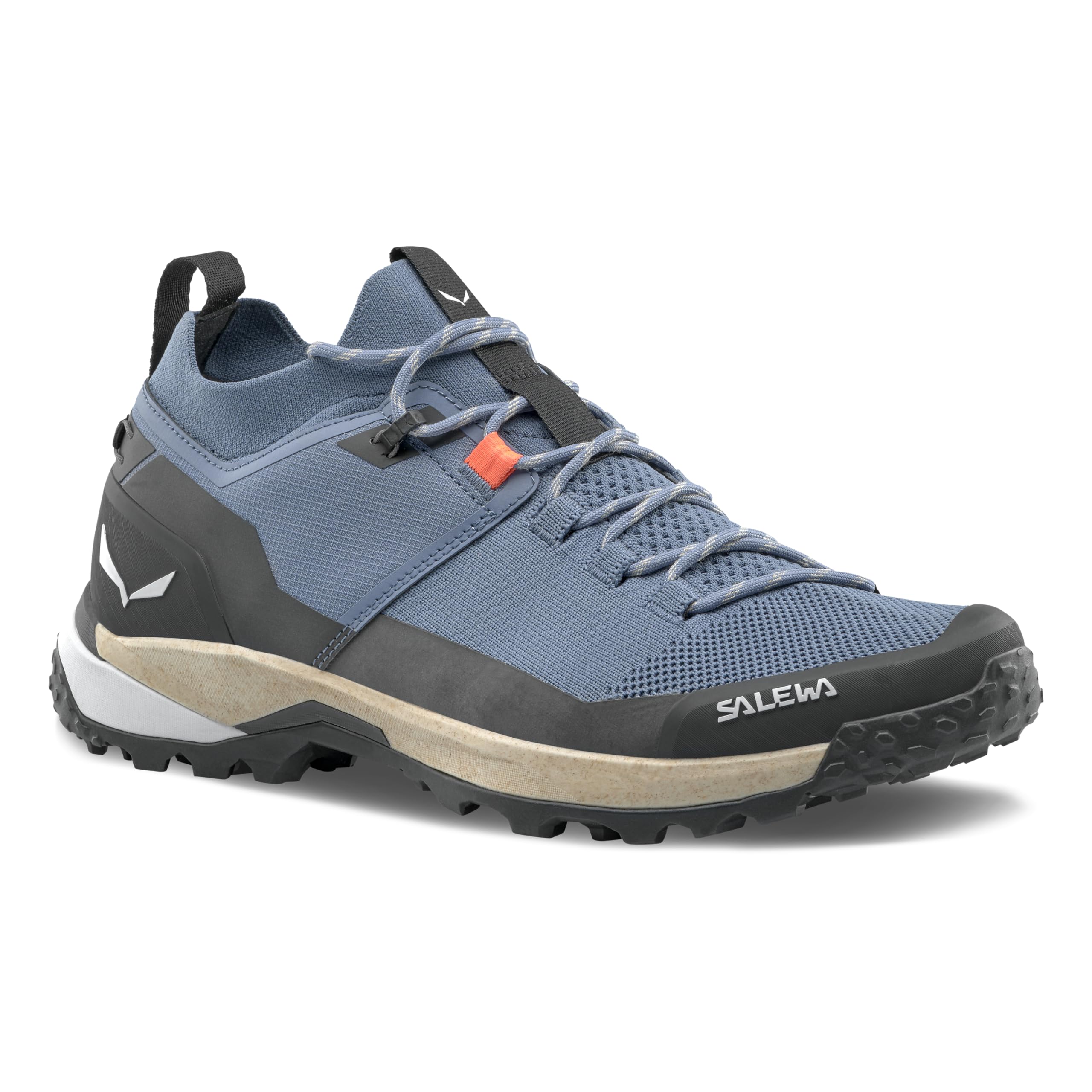 Salewa Men's Puez Knit Powertex Waterproof Trail Shoe for Hiking & Trekking - Java Blue/Black - 12