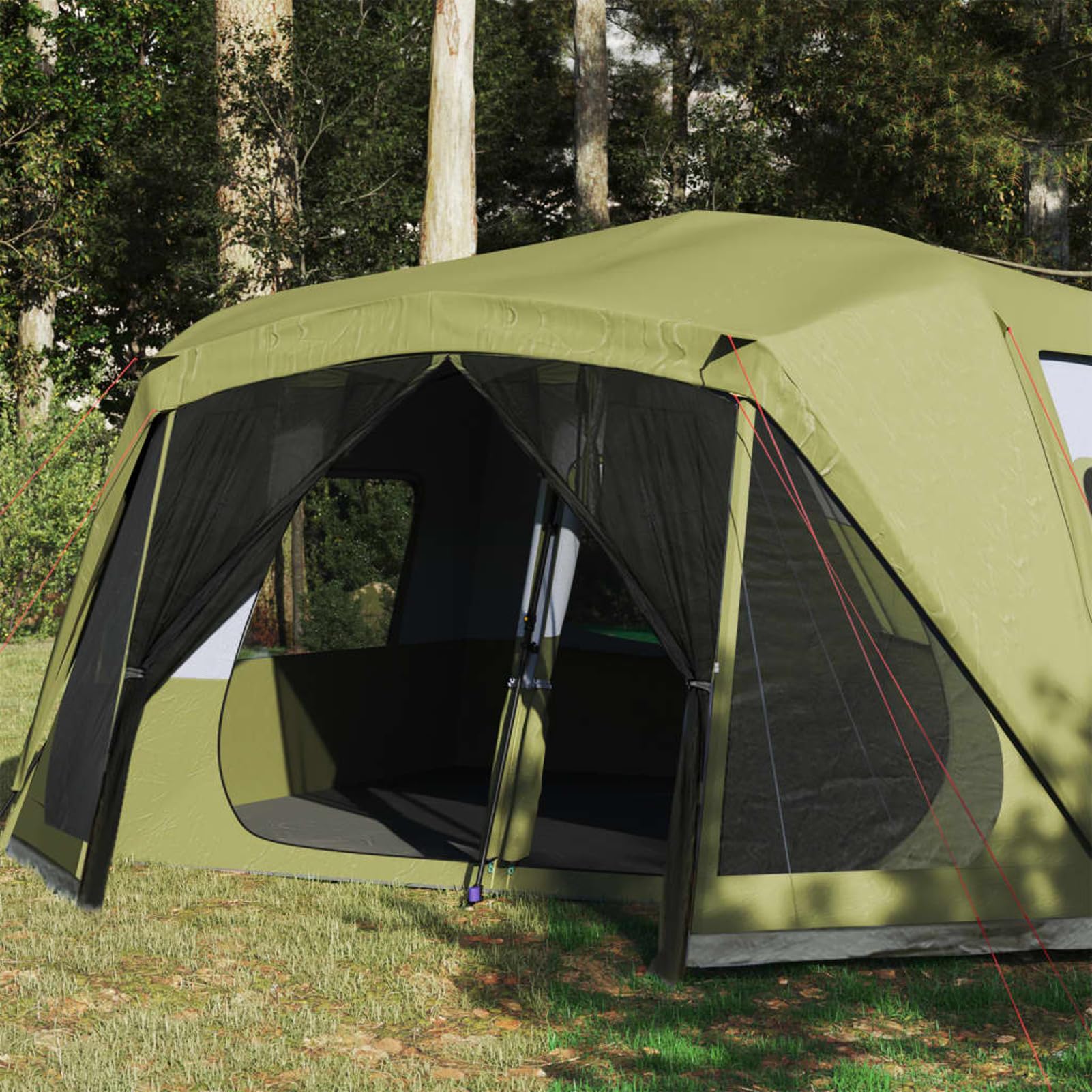 Namiot 10 Osób Nieprzezroczysta Tkanina Wodoodporna Niebieska, LAPOOH Camping Namiot - 94290