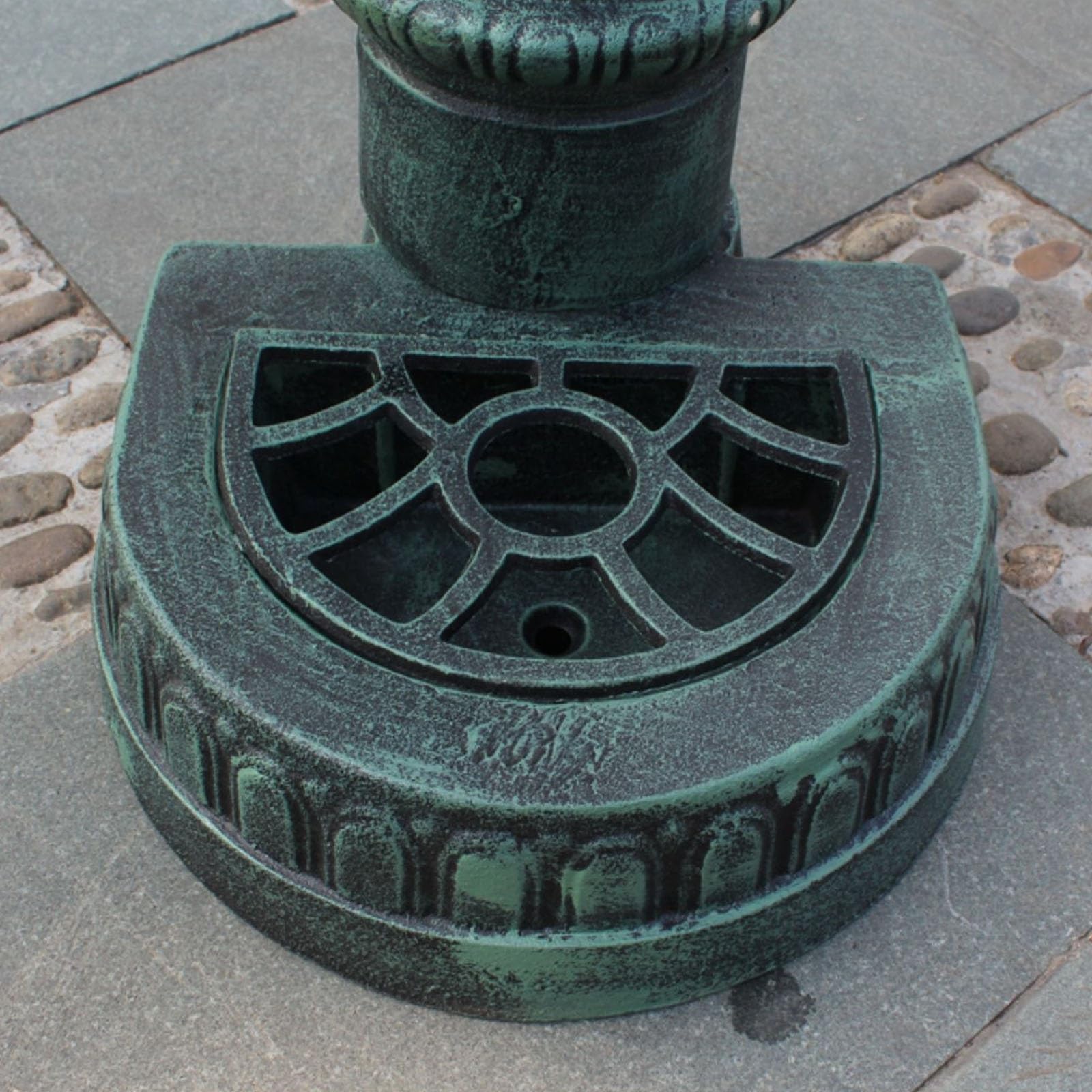 Colonne d'eau Extérieure, Robinet Vertical, Colonne D'arrosage Rétro avec Robinet, Borne D'incendie Autoportante avec Trous de Drainage