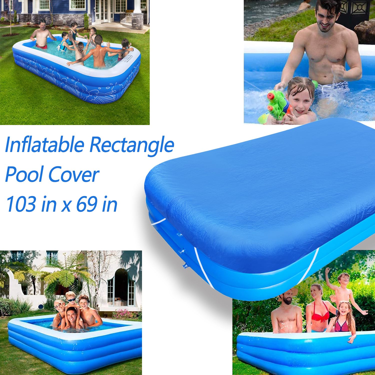 Runde Poolabdeckung 1,8m - Schutz Für Aufblasbare Pools