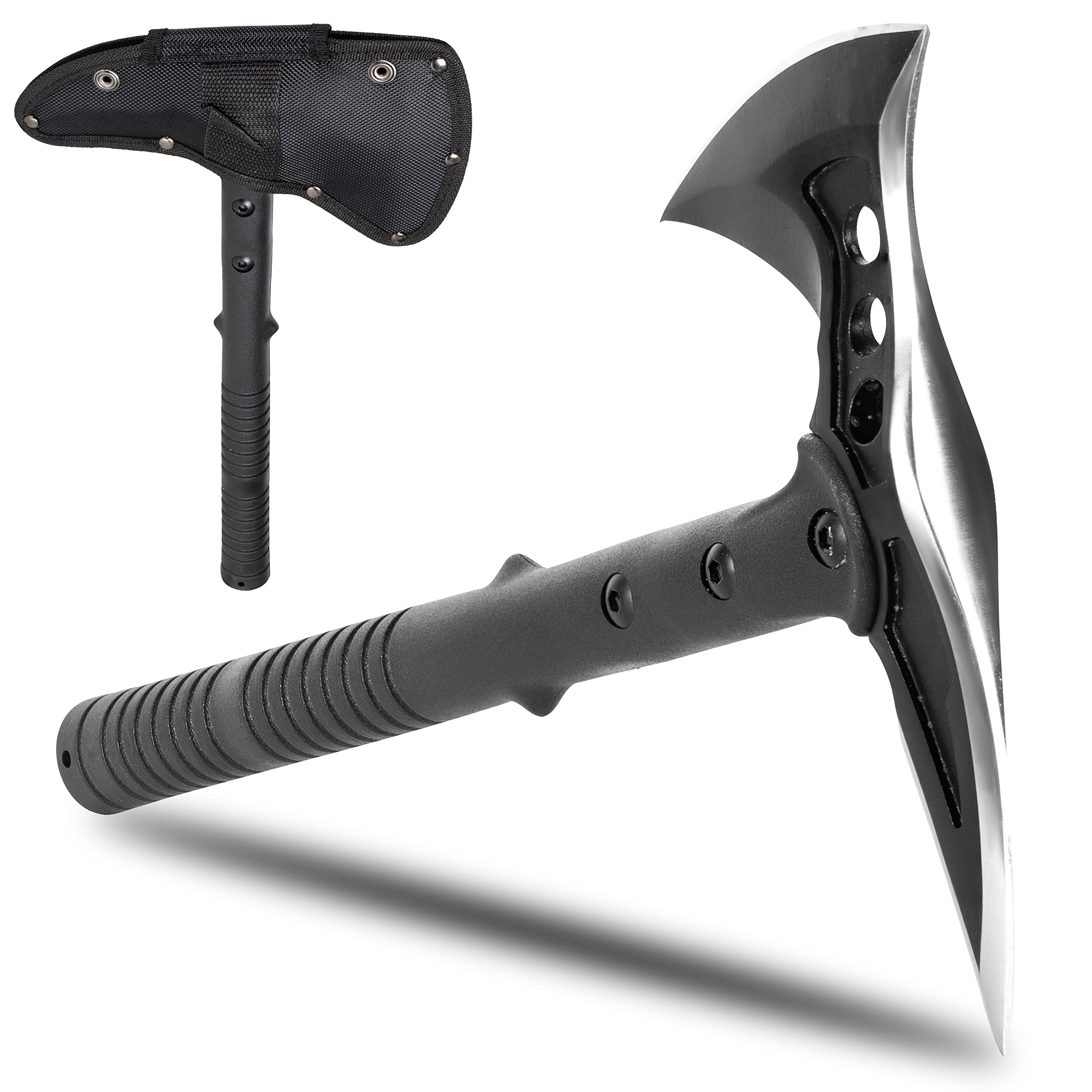 Viking Gear Axt Survival mit ergonomischen Griff perfekt als Camping Beil – Axt zum Holzspalten - Bushcraft für Outdoor Abenteuer Camping – Tactical Tomahawks Axe