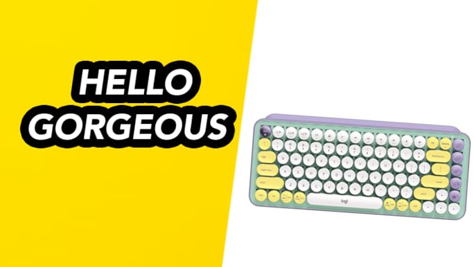 Logitech Pop Keys Yellow 英語配列 一年間保証輸入品 ロジテック Logitech Pop Keys Yellow メカニカル ワイヤレス